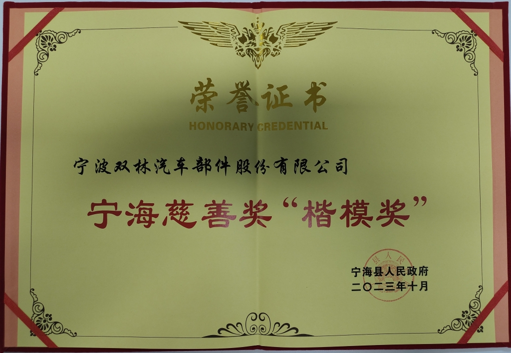 爱体育aitiyu（中国）荣获首批宁海慈善奖“楷模奖”